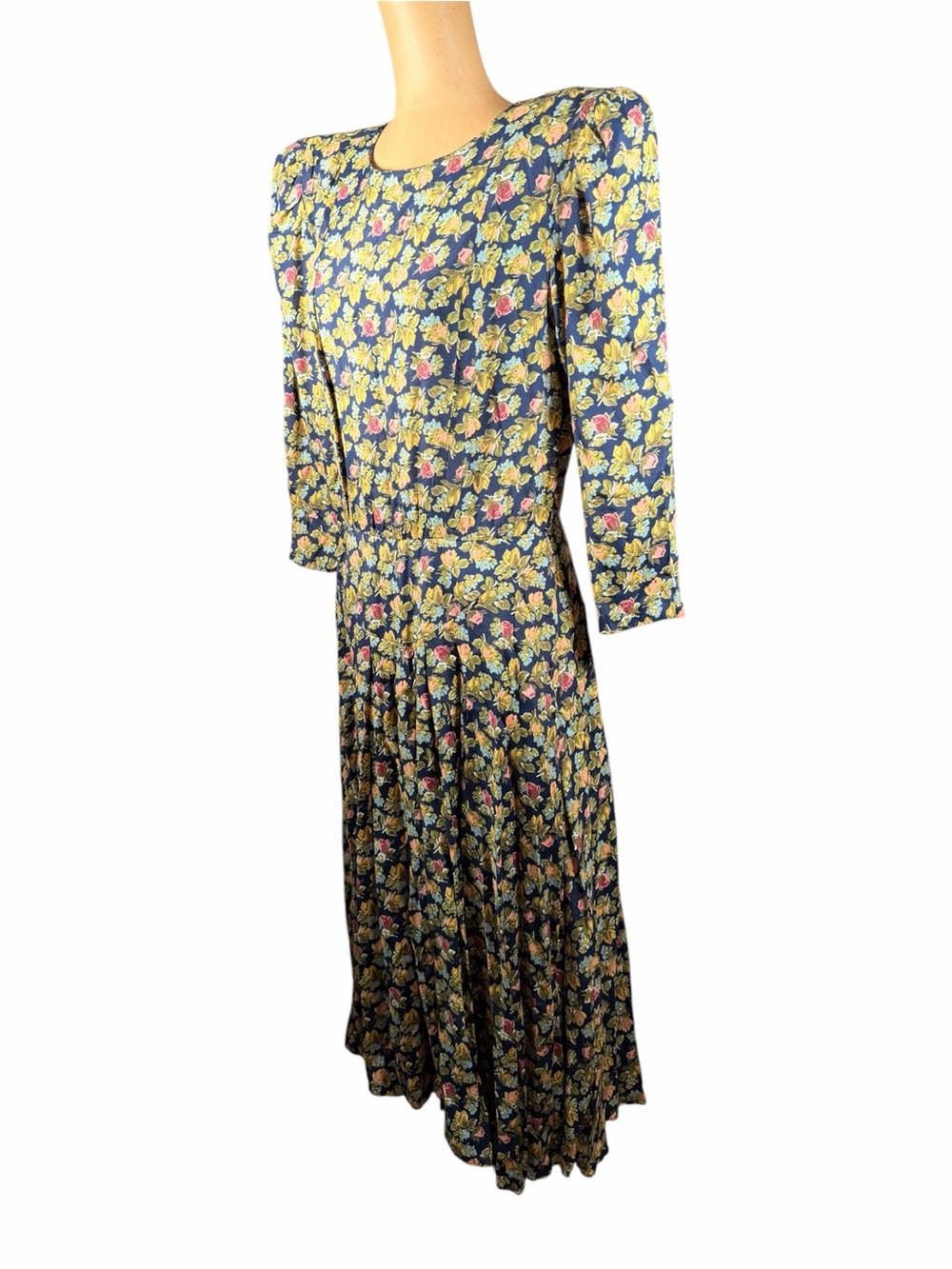 ED MICHAELS BY MELANIE DRUCKER Vintage Floral Dress